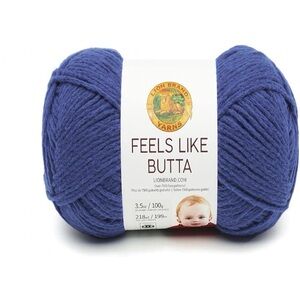 Lion Brand Feels Like Butta Yarn in Blue